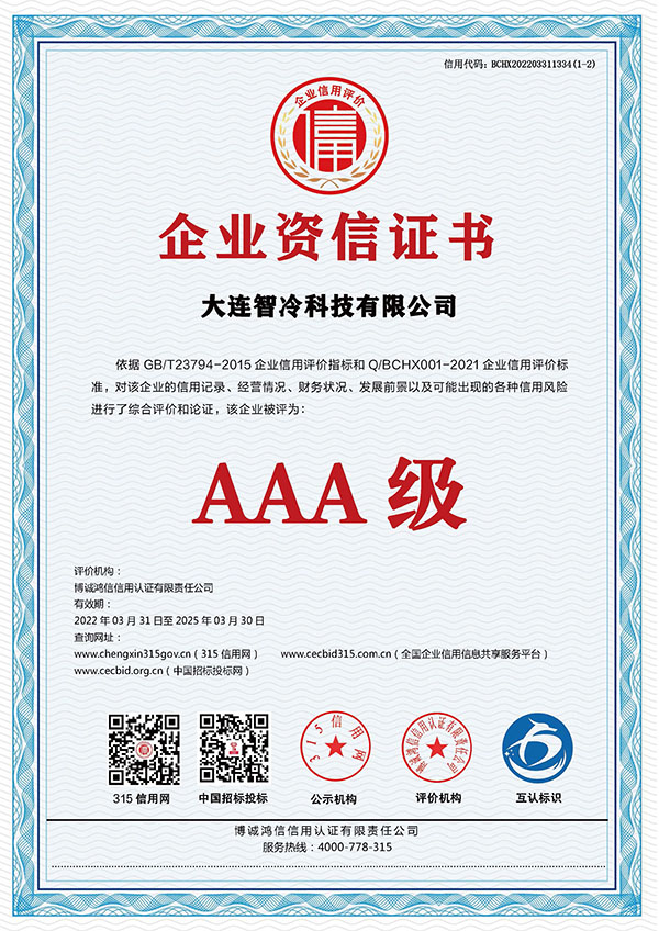 Enterprise credit certificate